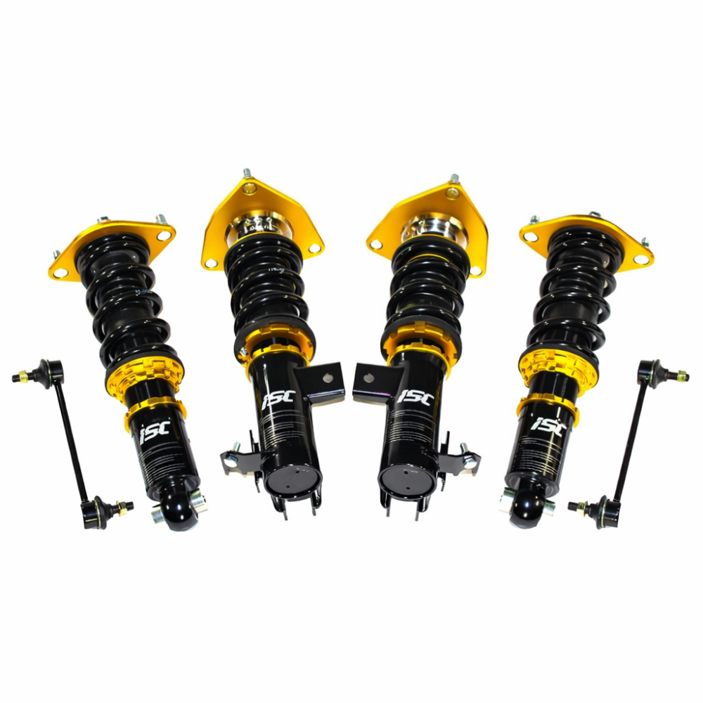 ISC Suspension N1 coilovers full view with threaded body