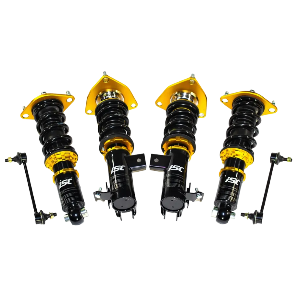 ISC Suspension N1 coilovers full view with threaded body
