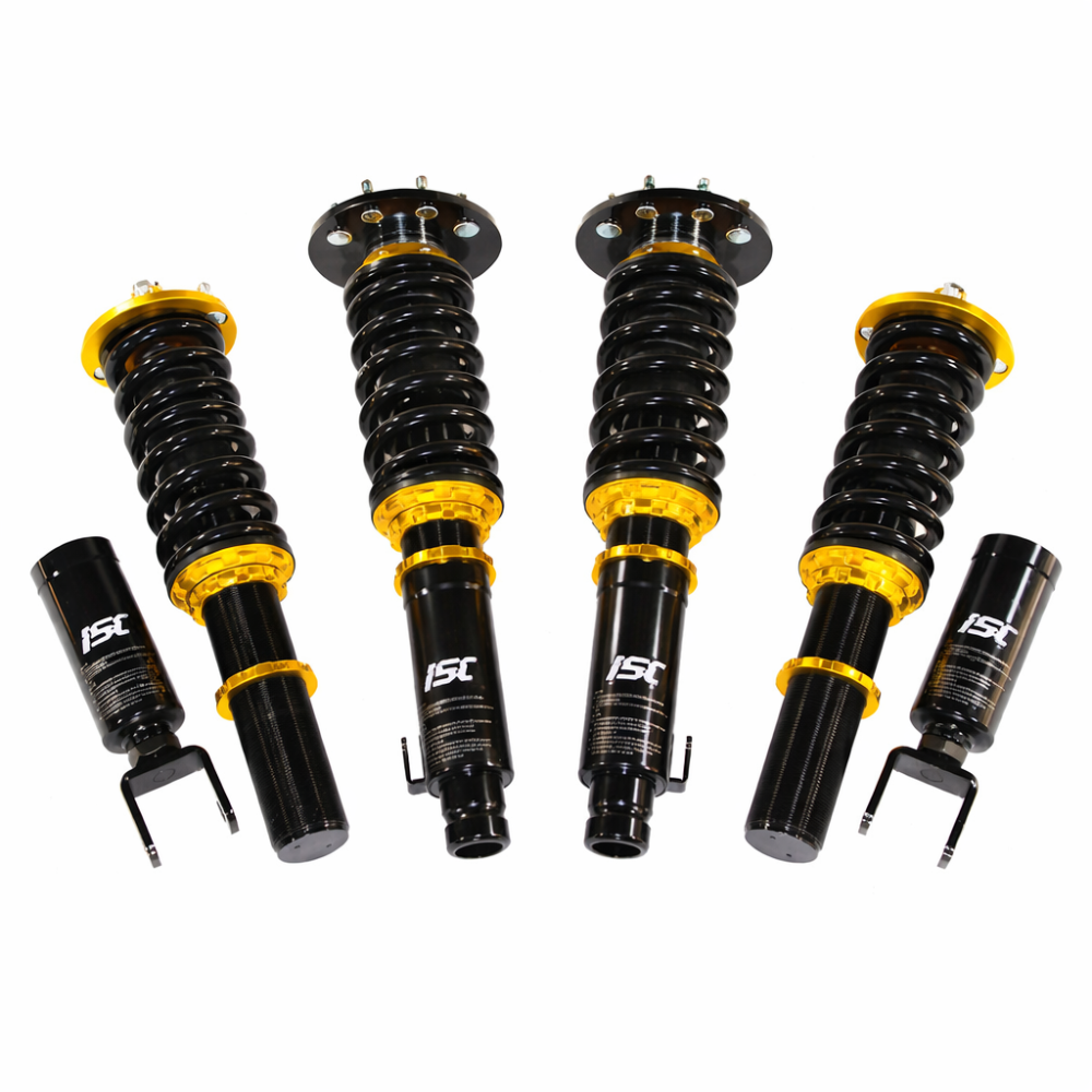 ISC N1 Basic coilover kit full view black anodized