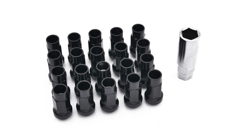 ISR Performance Steel 50mm Open Ended Lug Nuts M12x1.50 - Black - ISR Performance IS-1250-BLK
