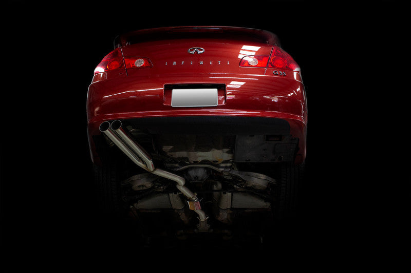ISR Performance EP (Straight Pipes) Dual Tip Exhaust - 05-06 Infiniti G35 Sedan - ISR Performance IS-EPDUAL-G35SDN