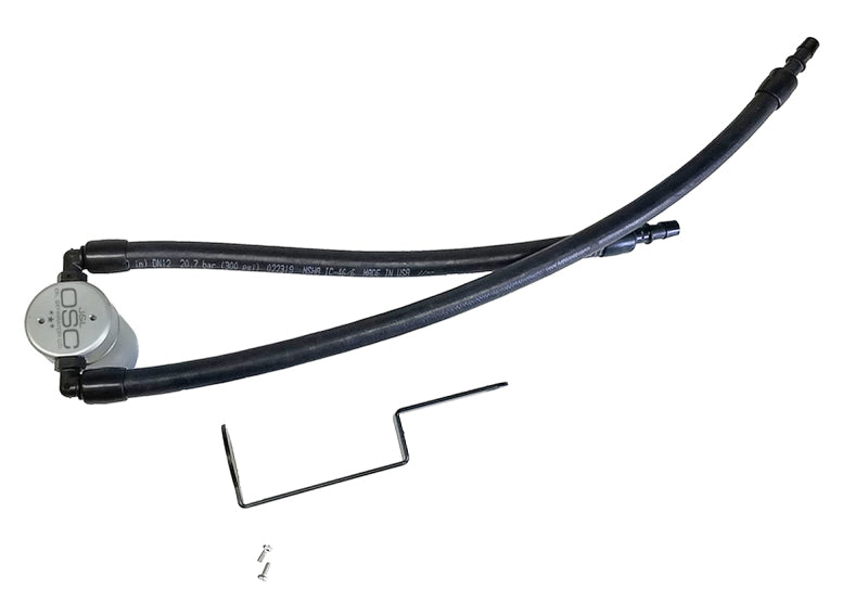 J&L 11-23 Jeep Grand Cherokee 5.7L Passenger Side Oil Separator 3.0 - Clear Anodized - J&L JLT3066P-C