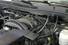 Load image into Gallery viewer, J&amp;L 14-18 Chevy/GM Truck/SUV 5.3L V8 Driver Side Oil Separator 3.0 - Black Anodized - J&amp;L JLT3085D-B
