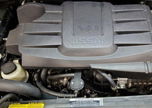 Load image into Gallery viewer, J&amp;L 16-24 Nissan Titan 5.6L Passenger Side Oil Separator 3.0 - Black Anodized - J&amp;L JLT3108P-B