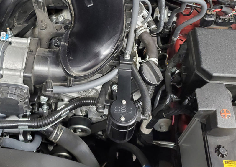 J&amp;L 05-23 Toyota 4Runner 4.0L Driver Side Oil Separator 3.0 - Black Anodized - Black Ops Auto Works