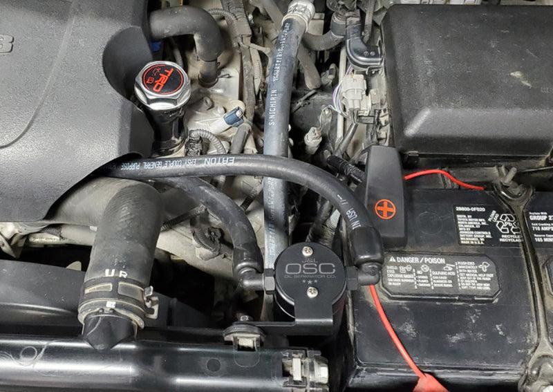 J&amp;L 07-21 Toyota Tundra 5.7L Driver Side Oil Separator 3.0 - Black Anodized - Black Ops Auto Works