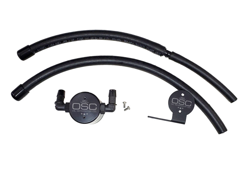 J&amp;L 07-21 Toyota Tundra 5.7L Driver Side Oil Separator 3.0 - Black Anodized - Black Ops Auto Works