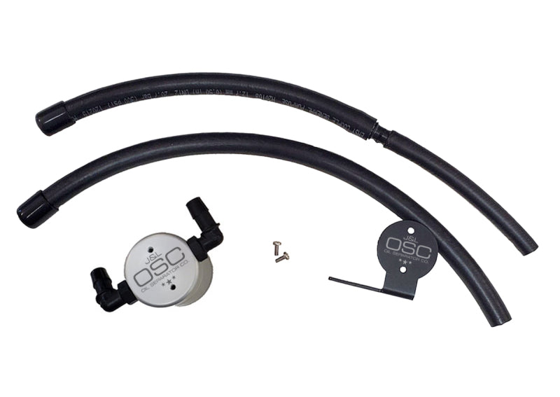J&amp;L 07-21 Toyota Tundra 5.7L Driver Side Oil Separator 3.0 - Clear Anodized - Black Ops Auto Works