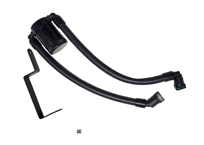 J&amp;L 13-19 Ford Explorer Sport EcoBoost V6 Passenger Side Oil Separator 3.0 - Black Anodized - Black Ops Auto Works