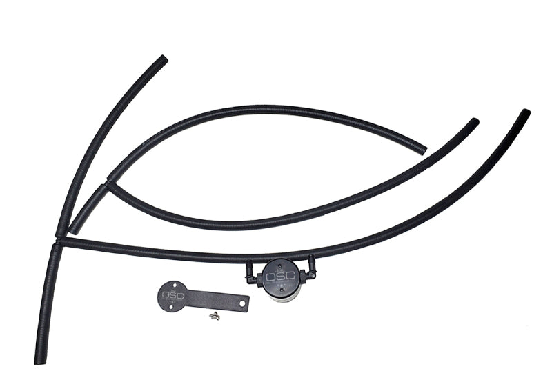 J&amp;L 16-23 Nissan Titan 5.6L Passenger Side Oil Separator 3.0 - Black Anodized - Black Ops Auto Works