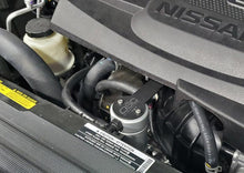 Load image into Gallery viewer, J&amp;L 16-23 Nissan Titan 5.6L Passenger Side Oil Separator 3.0 - Clear Anodized - Black Ops Auto Works