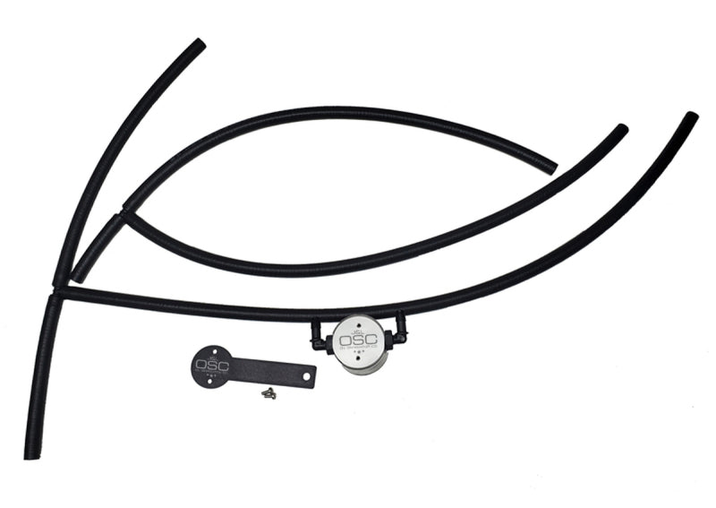 J&amp;L 16-23 Nissan Titan 5.6L Passenger Side Oil Separator 3.0 - Clear Anodized - Black Ops Auto Works
