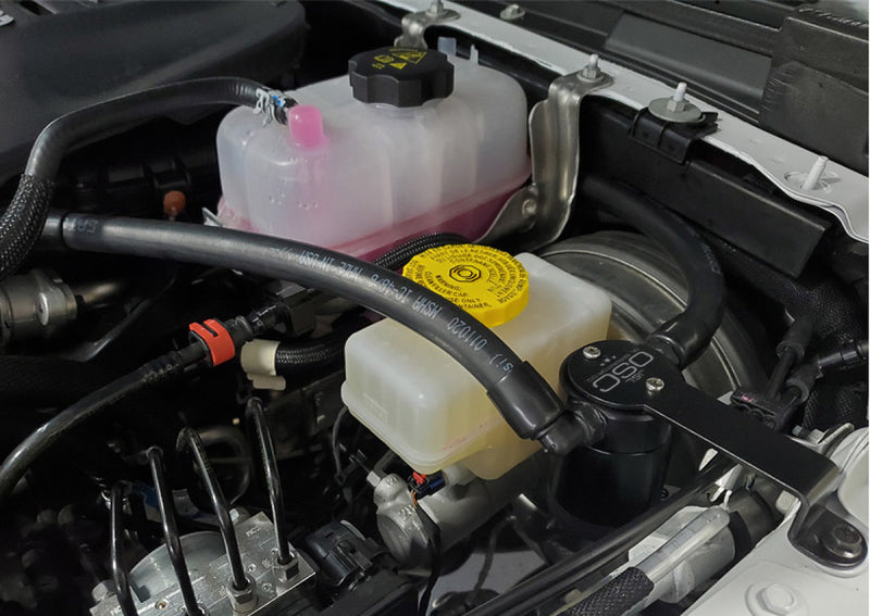 J&amp;L 18-23 Jeep Wrangler JL 3.6L Driver Side Oil Separator 3.0 - Black Anodized - Black Ops Auto Works