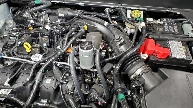 J&amp;L 19-23 Ford/Lincoln SUVs &amp; Trucks w 2.0 EcoBoost Driver Side Oil Separator 3.0 - Clear An - Black Ops Auto Works