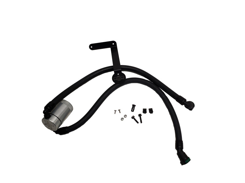 J&amp;L 2011-2023 Ford F-150 2.7L/3.5L/5.0L Passenger Side Oil Separator 3.0 - Clear Anodized - Black Ops Auto Works