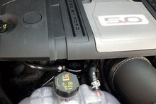 Load image into Gallery viewer, J&amp;L 2018-2023 Ford Mustang GT Passenger Side Oil Separator 3.0 - Black Anodized - Black Ops Auto Works