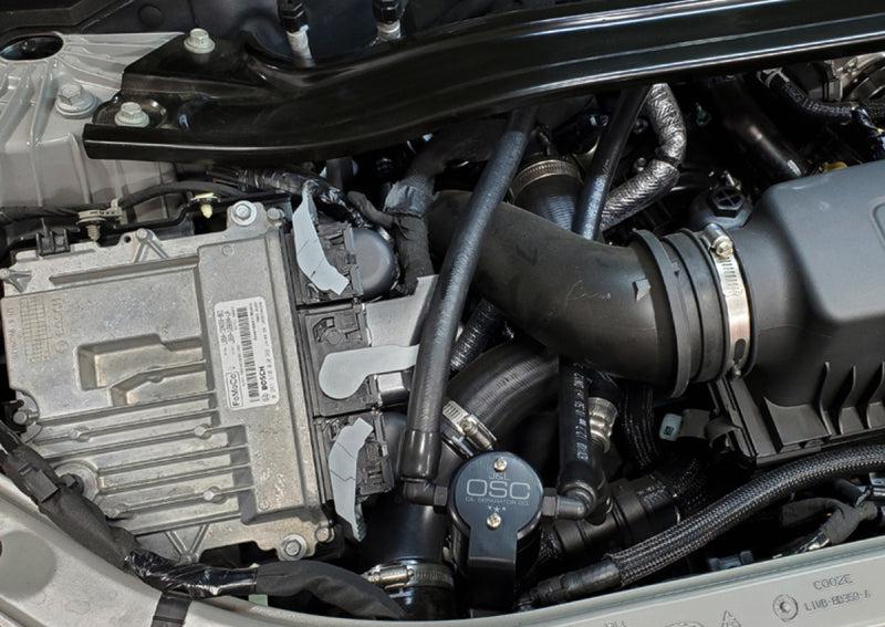 J&amp;L 2020-2023 Ford Explorer 3.0L EcoBoost Oil Separator 3.0 Passenger Side - Black Anodized - Black Ops Auto Works