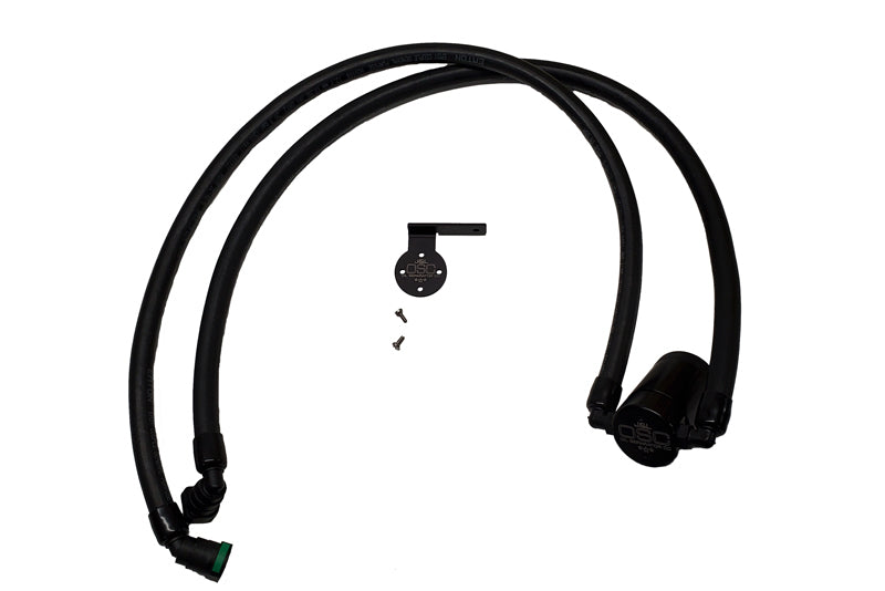 J&amp;L 2021-2023 Ford F-150 3.5L Passenger Side Oil Separator 3.0 - Black Anodized - Black Ops Auto Works