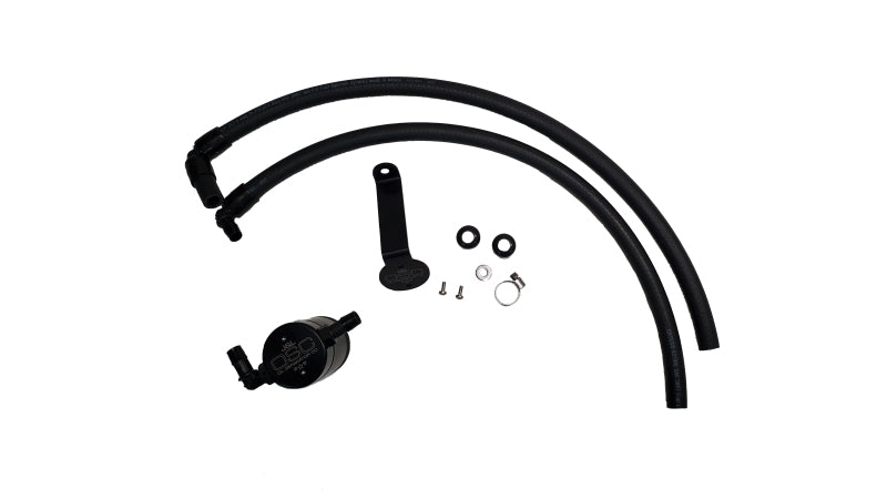 J&amp;L 2022-2023 Toyota Tundra 3.5L Turbo Oil Separator 3.0 Driver Side - Black Anodized - Black Ops Auto Works