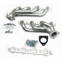 Load image into Gallery viewer, JBA 02-13 GM Truck 4.8L/5.3L LS Silver Ctd Cat4Ward Header - Black Ops Auto Works
