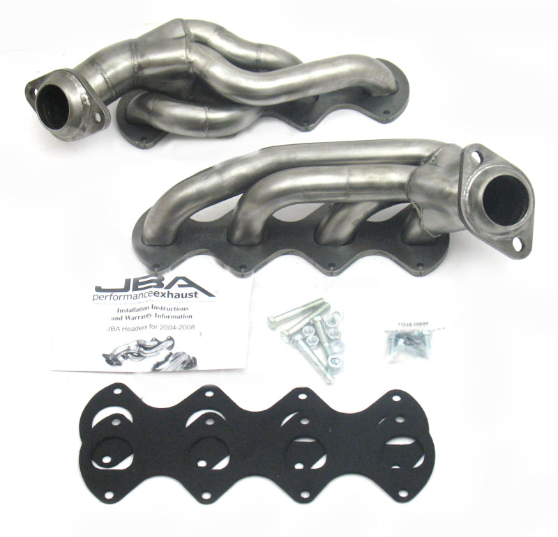 JBA 04-10 Ford F-Series 5.4L 3V 1-5/8in Primary Raw 409SS Cat4Ward Header - Black Ops Auto Works