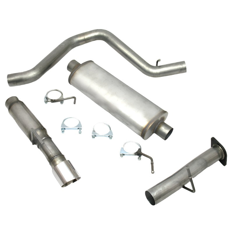 JBA 07-08 Chevrolet Trail Blazer SS 6.0L 409SS Single Rear Exit Cat-Back Exhaust - Black Ops Auto Works