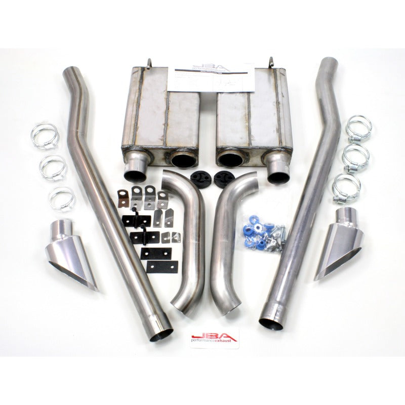 JBA 65-70 Ford Mustang 260-428 409SS Eleanor Style Dual Side Header Back Exhaust - Black Ops Auto Works