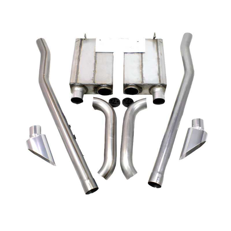 JBA 65-70 Ford Mustang 260-428 409SS Eleanor Style Dual Side Header Back Exhaust - Black Ops Auto Works