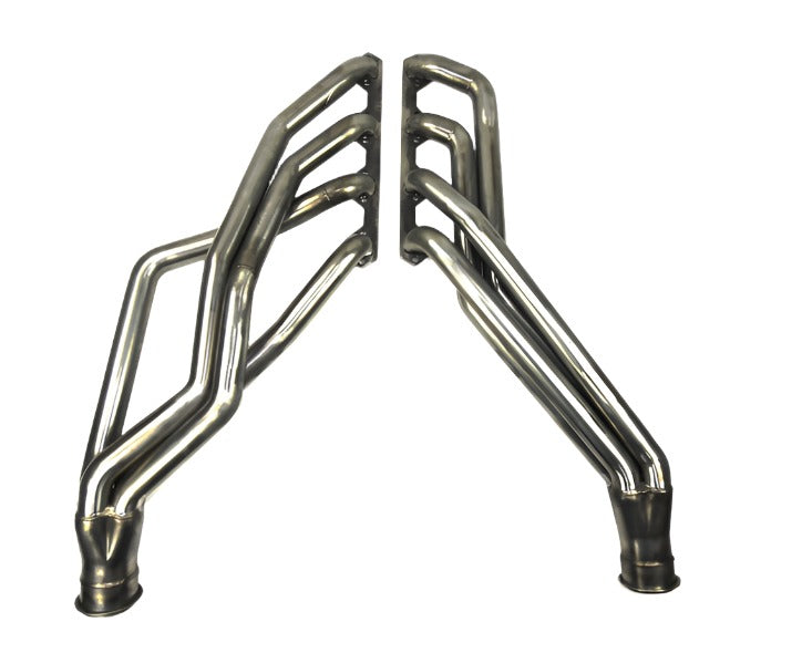 JBA 65-73 Ford Mustang 351W SBF 1-3/4in Primary Raw 409SS Long Tube Header - Black Ops Auto Works