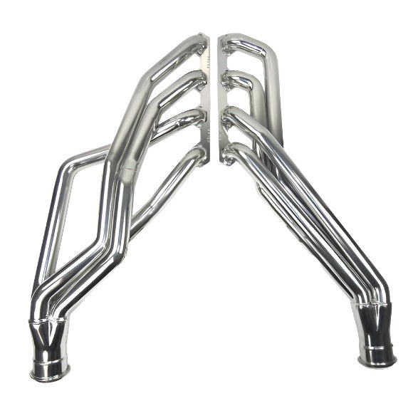 JBA 65-73 Ford Mustang 351W SBF 1-3/4in Primary Silver Ctd Long Tube Header - Black Ops Auto Works