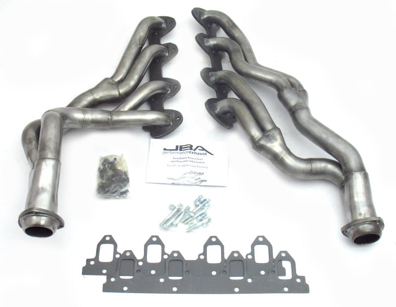 JBA 67-70 Ford Mustang 390-428 FE 1-3/4in-2-1/2in Primary Raw 409 Tri Y Header - Black Ops Auto Works