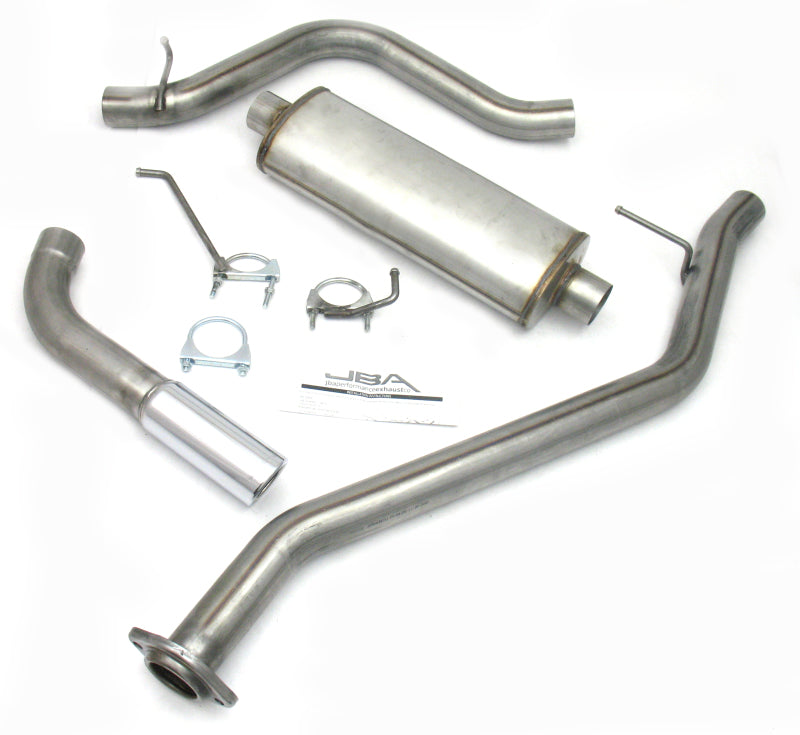 JBA 99-06 Chevrolet Silverado1500 Ext Cab Short Bed 4.3-5.3L 409SS Single Cat-Back Exhaust - Black Ops Auto Works