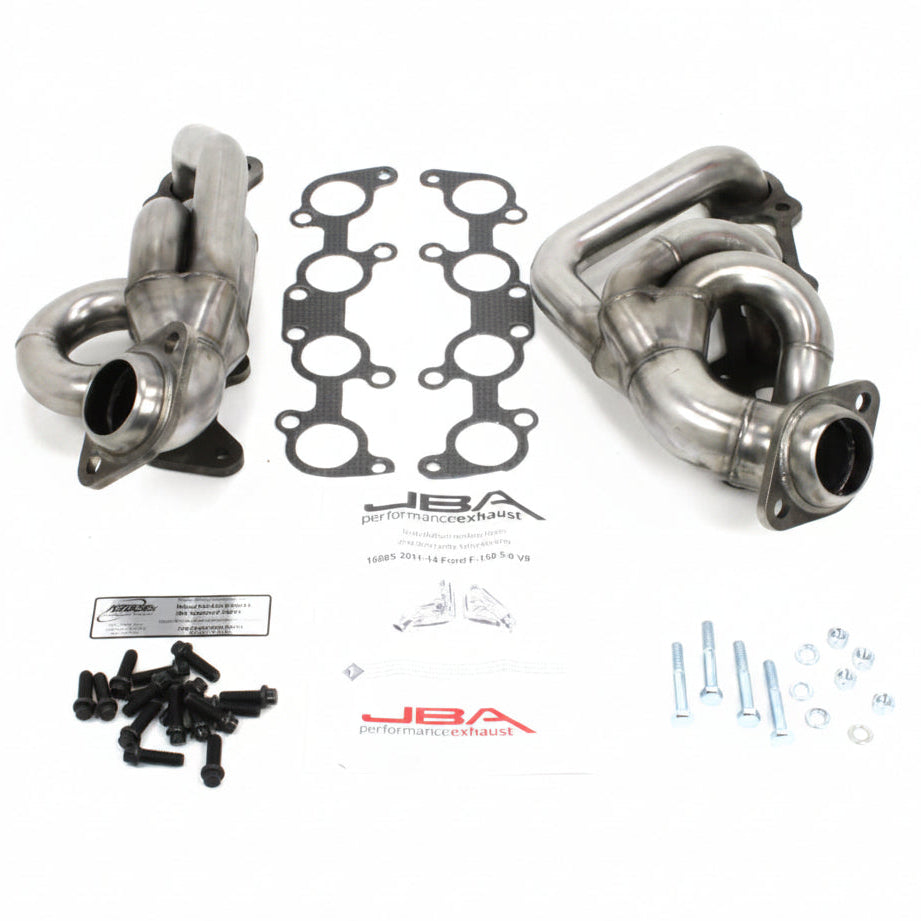JBA 11-14 Ford F-150 5.0L Coyote 1-5/8in Primary Raw 409SS Cat4Ward Header - JBA 1688S