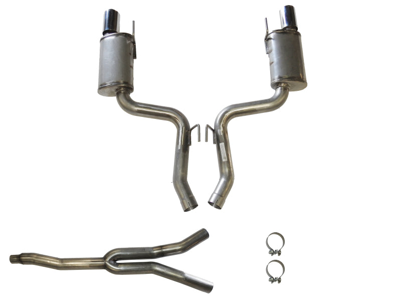JBA 15-20 Ford Mustang EcoBoost 304 Stainless Steel Cat-Back Exhaust - JBA 30-2648