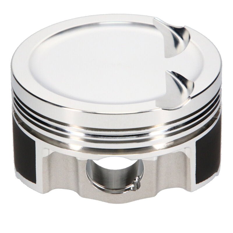 Close-up of Forged Side Relief (FSR) piston design