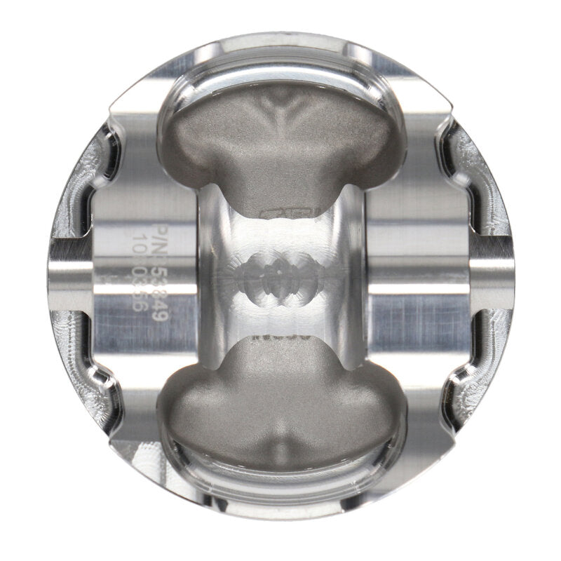 Close-up of Forged Side Relief (FSR) piston design