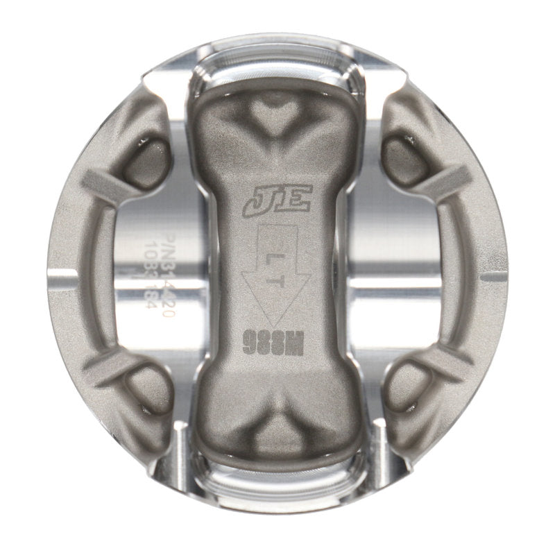 JE Pistons Gen 3 Coyote 5.0L 3.701in Bore 12:1 CR 5.86cc Dome Pistons - Set of 8 Pistons - Black Ops Auto Works