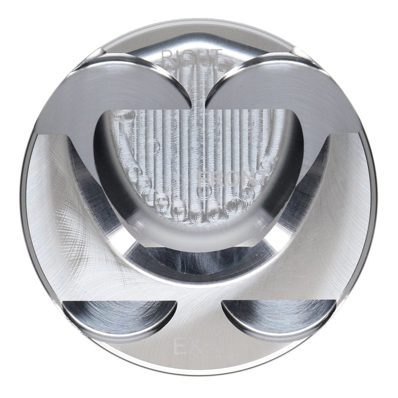 JE Pistons Nissan VR30DDTT 86mm Bore 10.2:1 CR -3cc Dish - Set of 6 - Black Ops Auto Works