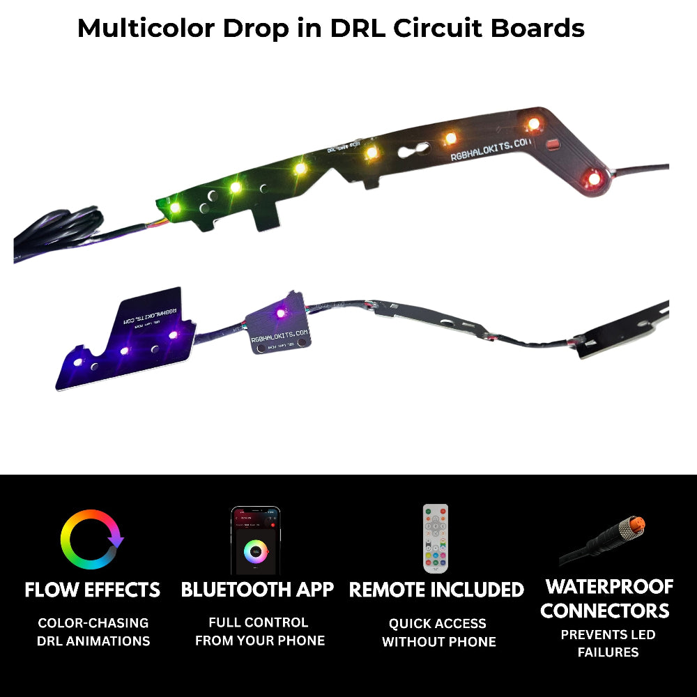 RGB Halo Kits Jeep Grand Cherokee Multicolor DRL Boards (2014-2021)