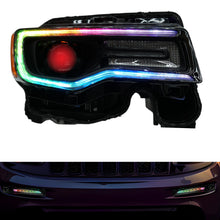 Load image into Gallery viewer, RGB Halo Kits F20 | E1 | A12 | P2 - BX4 Jeep Grand Cherokee Multicolor DRL Boards (2014-2021)