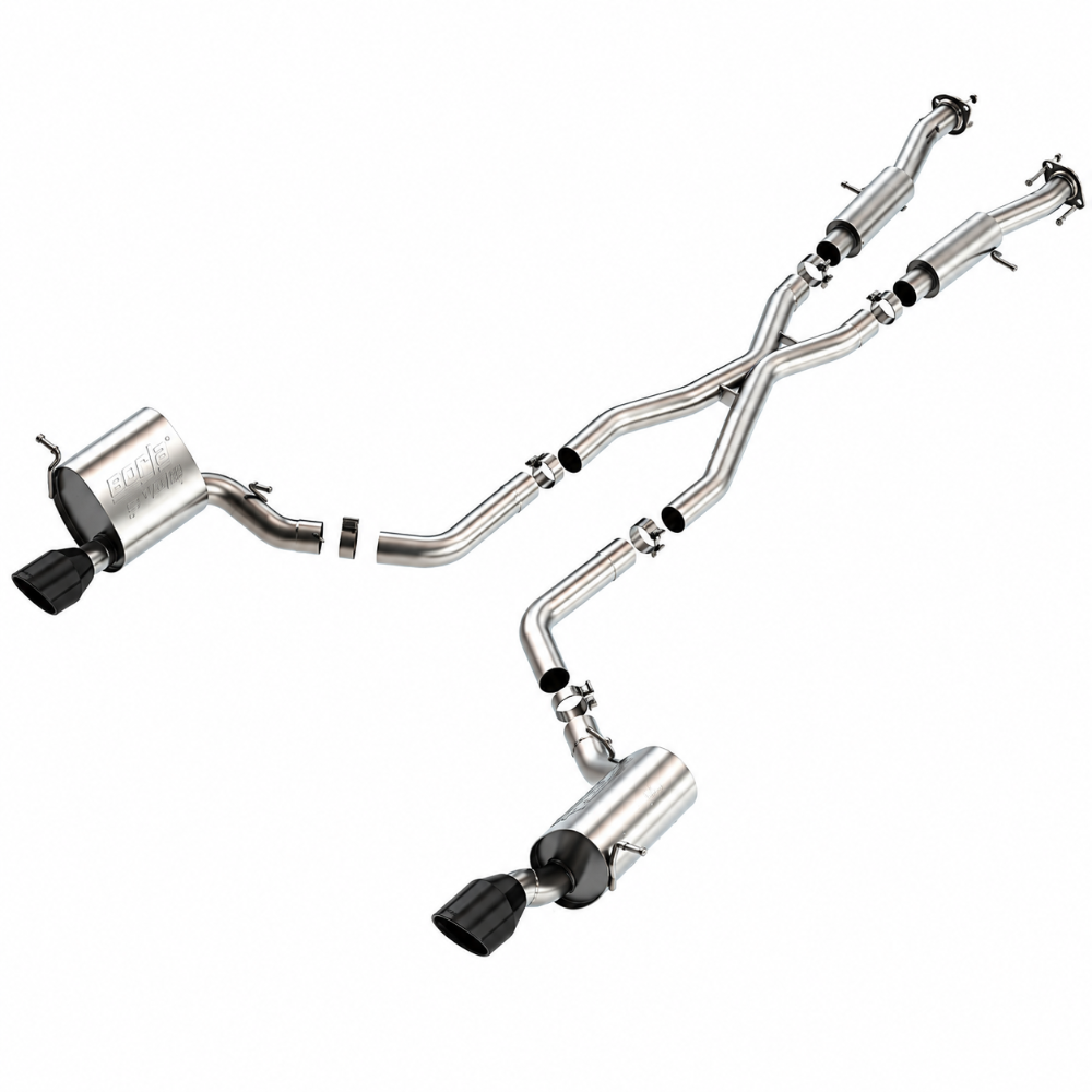 Jeep Grand Cherokee SRT Borla ATAK cat-back exhaust with aggressive sound and performance gains