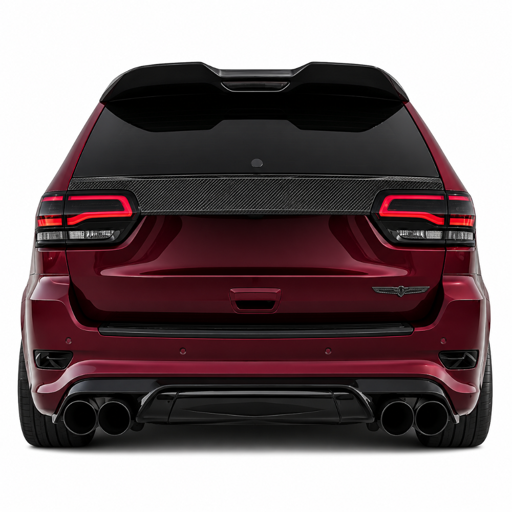 Jeep Grand Cherokee Trackhawk carbon fiber rear hatch with OEM-style fitment