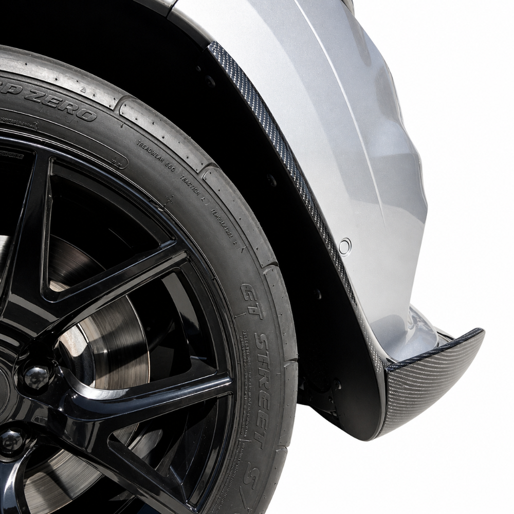 Jeep Grand Cherokee WK2 carbon fiber TrackDemon front lip with UV-resistant gloss gel coat