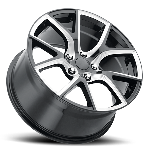 Jeep Trackhawk Replica Wheels Gloss Black Ball Milled Factory Reproductions FR 75-Wheels - Cast-Factory Reproductions-746241352347-20x10 5x5 +50 HB 71.5-