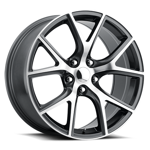Jeep Trackhawk Replica Wheels Grey Machine Face Factory Reproductions FR 75-Wheels - Cast-Factory Reproductions-746241329752-20x10 5x5 +50 HB 71.5-
