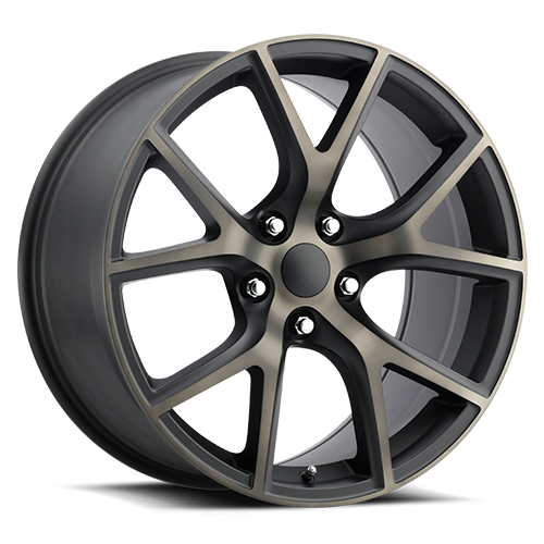 Jeep Trackhawk Replica Wheels Satin Black Machine Face with Bronze Clear Factory Reproductions FR 75-Wheels - Cast-Factory Reproductions-746241429278-20x9 5x5 +34.7 HB 71.5-