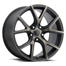 Load image into Gallery viewer, Jeep Trackhawk Replica Wheels Satin Black Machine Face with Bronze Clear Factory Reproductions FR 75-Wheels - Cast-Factory Reproductions-746241429278-20x9 5x5 +34.7 HB 71.5-