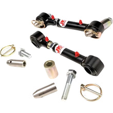 Load image into Gallery viewer, Detail view of JKS Dura-Thane greasable spherical bushings and QuadZerk fittings on Quicker Disconnect