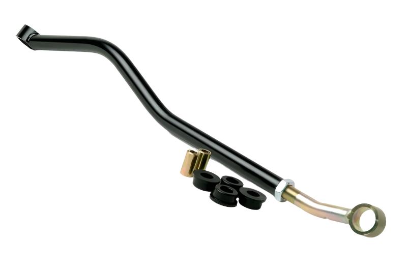 1999-2004 Jeep Grand Cherokee WJ with JKS adjustable track bar navigating off-road trail