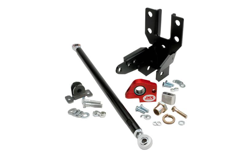 JKS Manufacturing 2007+ Jeep Wrangler JK Front Track Bar-Sector Shaft Reinforcement System - Black Ops Auto Works